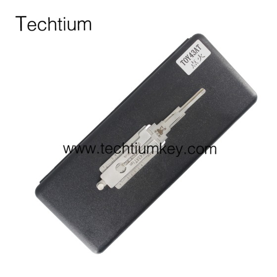 TOY43AT Ignition Original Lishi lock 2 in 1 decoder for cars using #2 blade (Toyota  Camry,Reiz,Corolla)